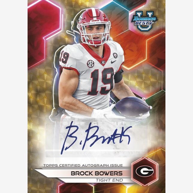 2023 Bowman Best University Football Breakers Delight Hobby Box - Image 5