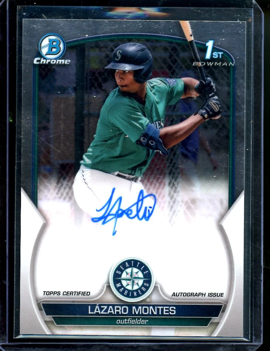2023 Bowman Chrome Lazaro Montes 1st Bowman Auto Mariners