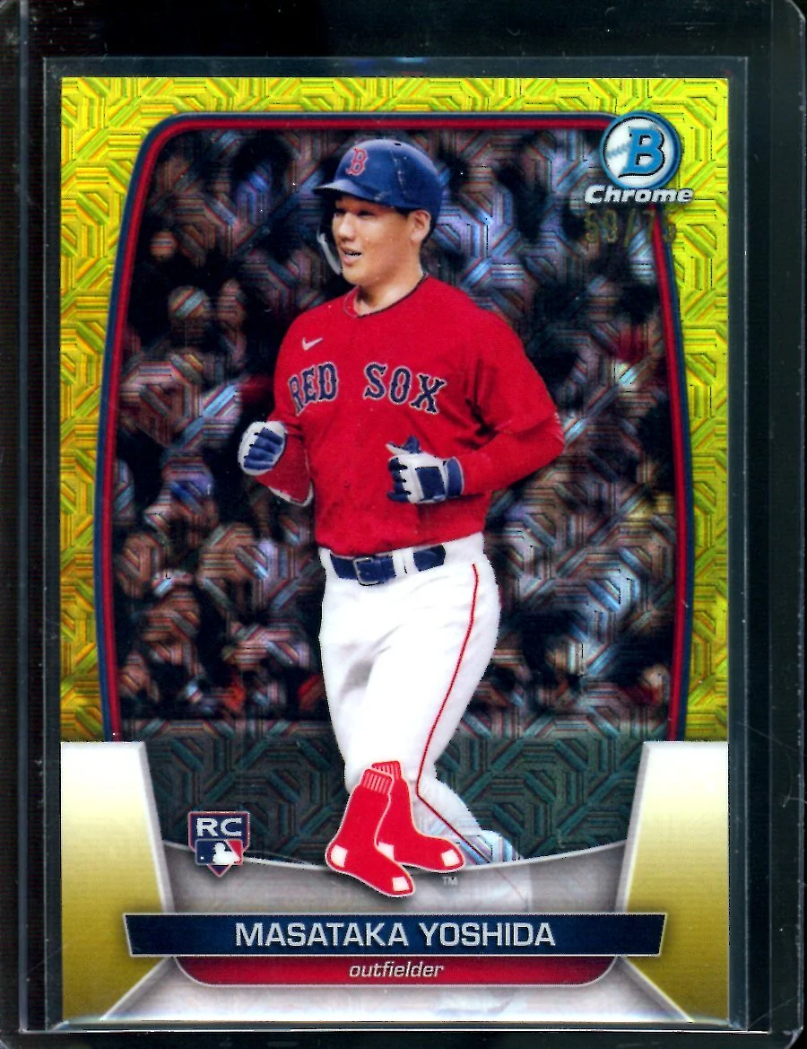 2023 Bowman Chrome Masataka Yoshida Gold /75 Red Sox