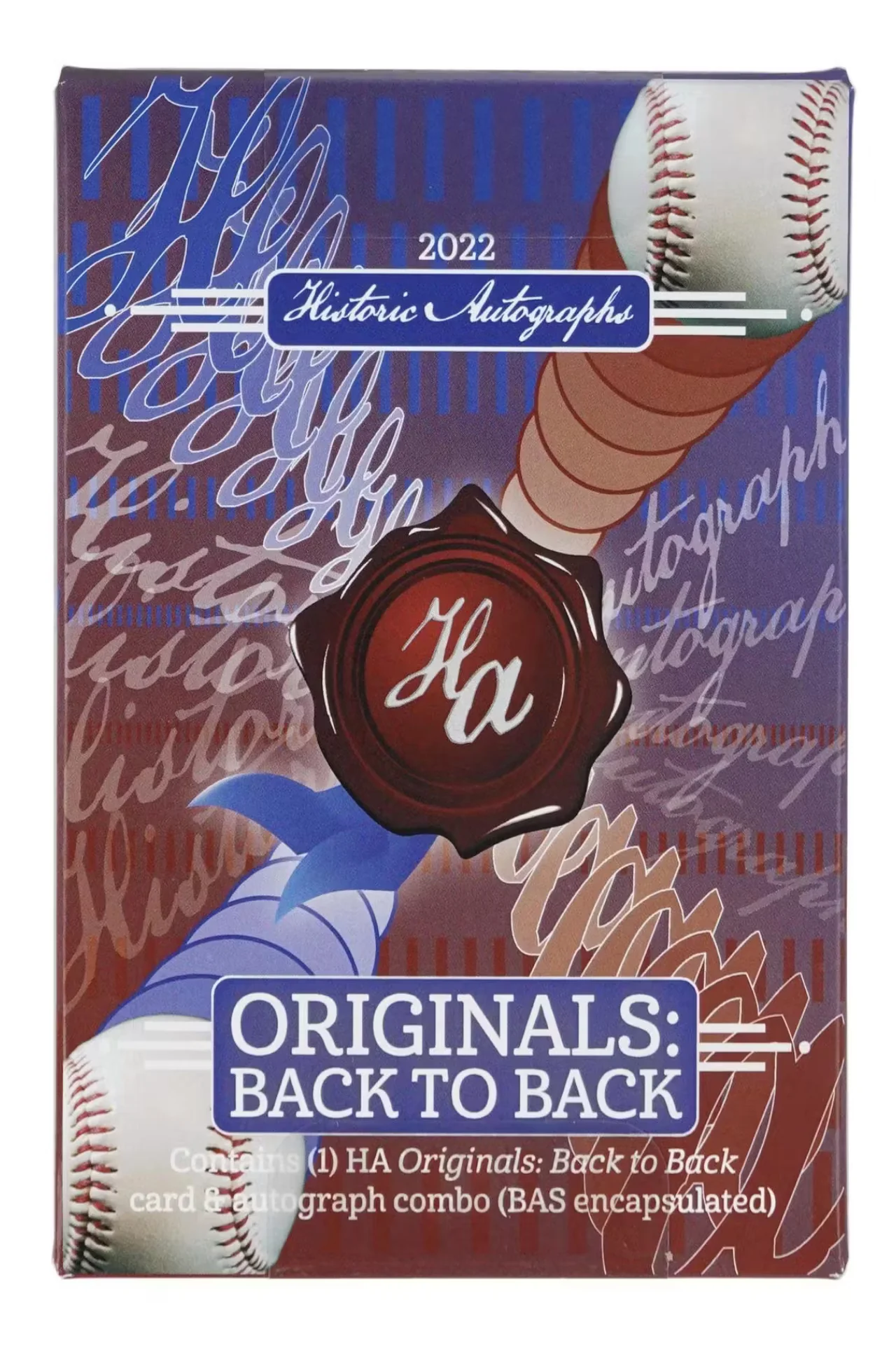 2023 Historic Autographs Originals Back-To-Back Baseball Hobby Box