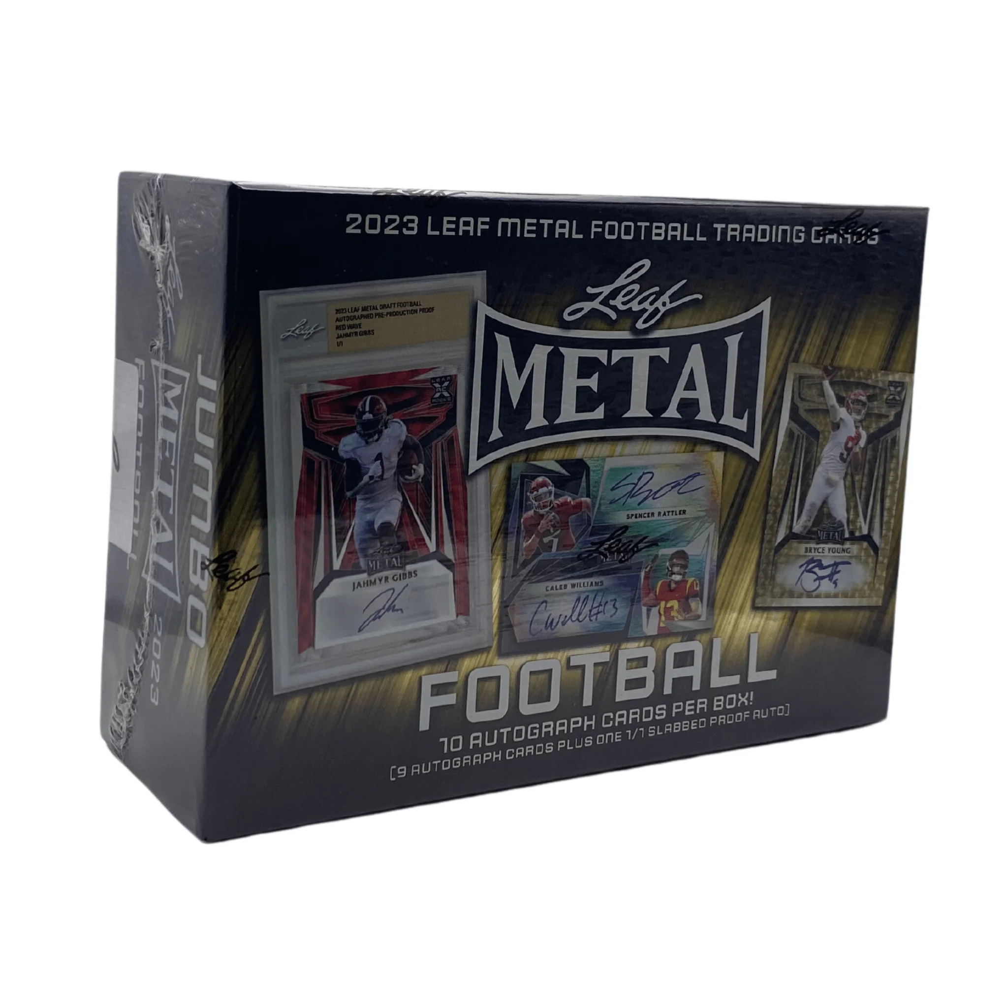 2023 Leaf Metal Jumbo Football Hobby Box - Image 2