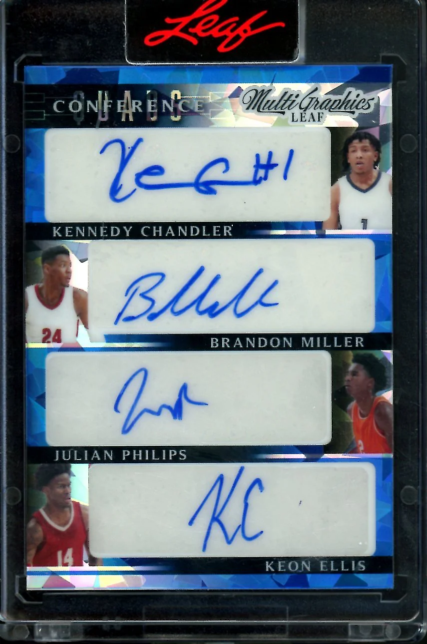 2023 Leaf MuliGraphics Brandon Miller/Kennedy Chandler Quad Auto /35 Hornets