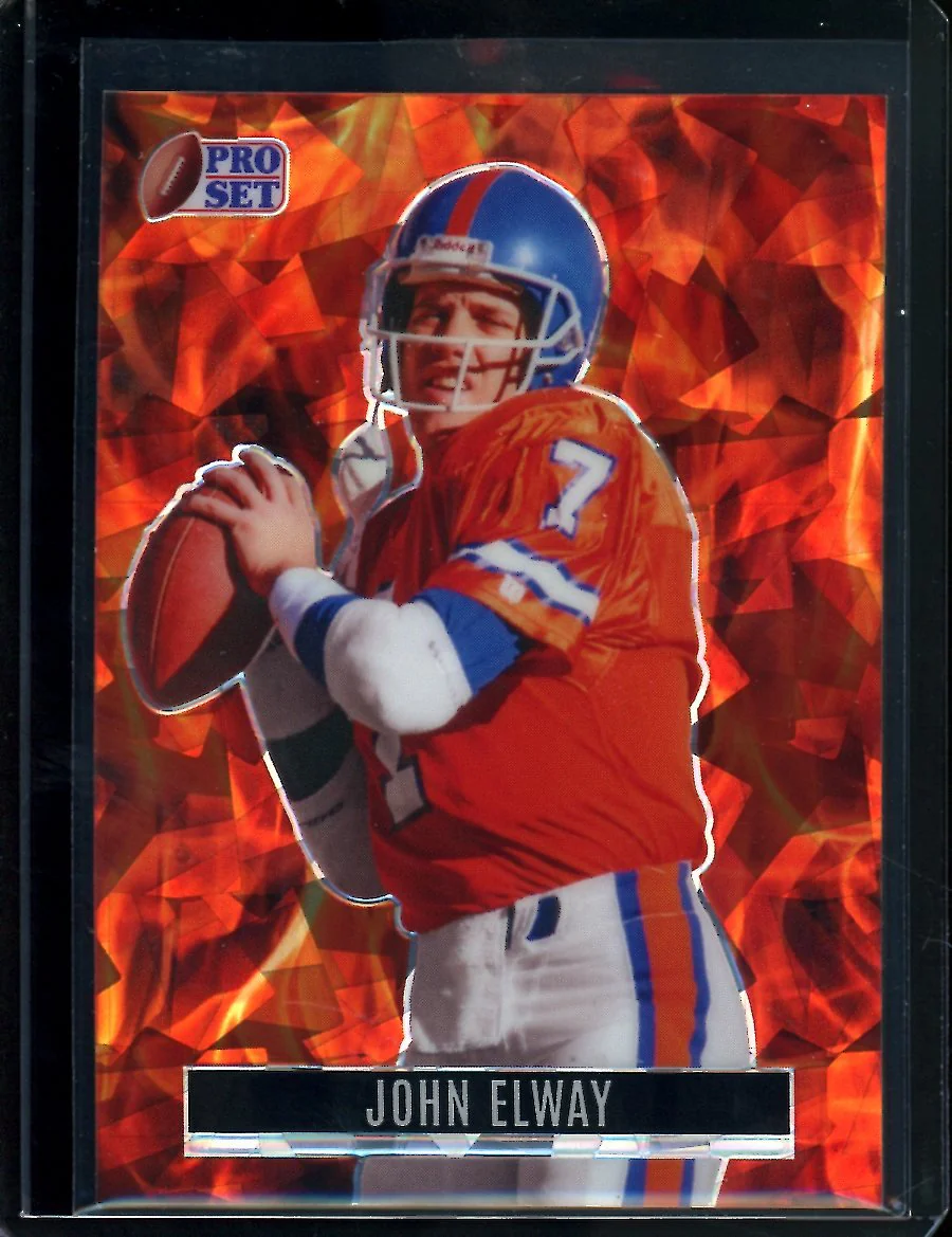 2023 Leaf Pro Set Metal John Elway Orange Ice 1/1 Broncos