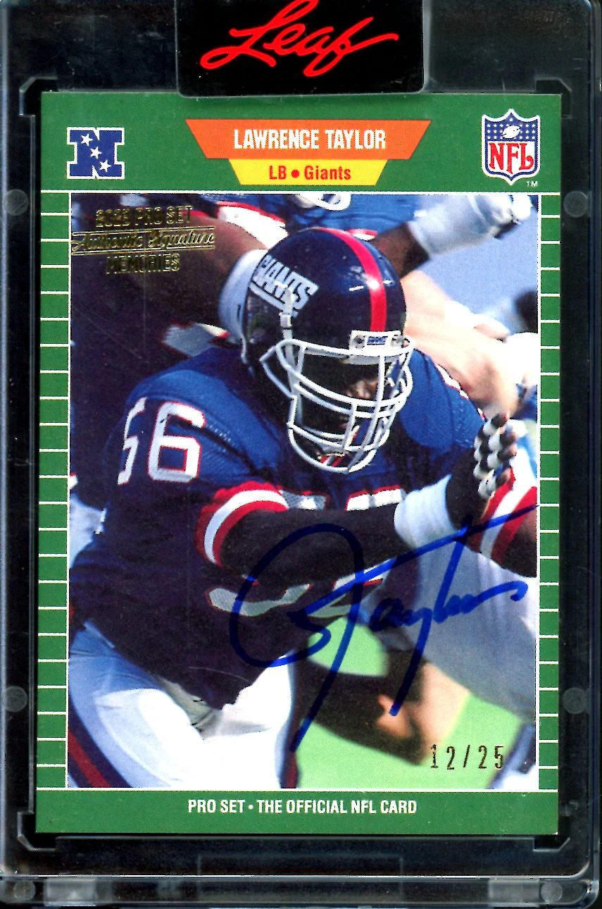 2023 Leaf Pro Set Metal Lawrence Taylor Buyback Auto /25 Giants