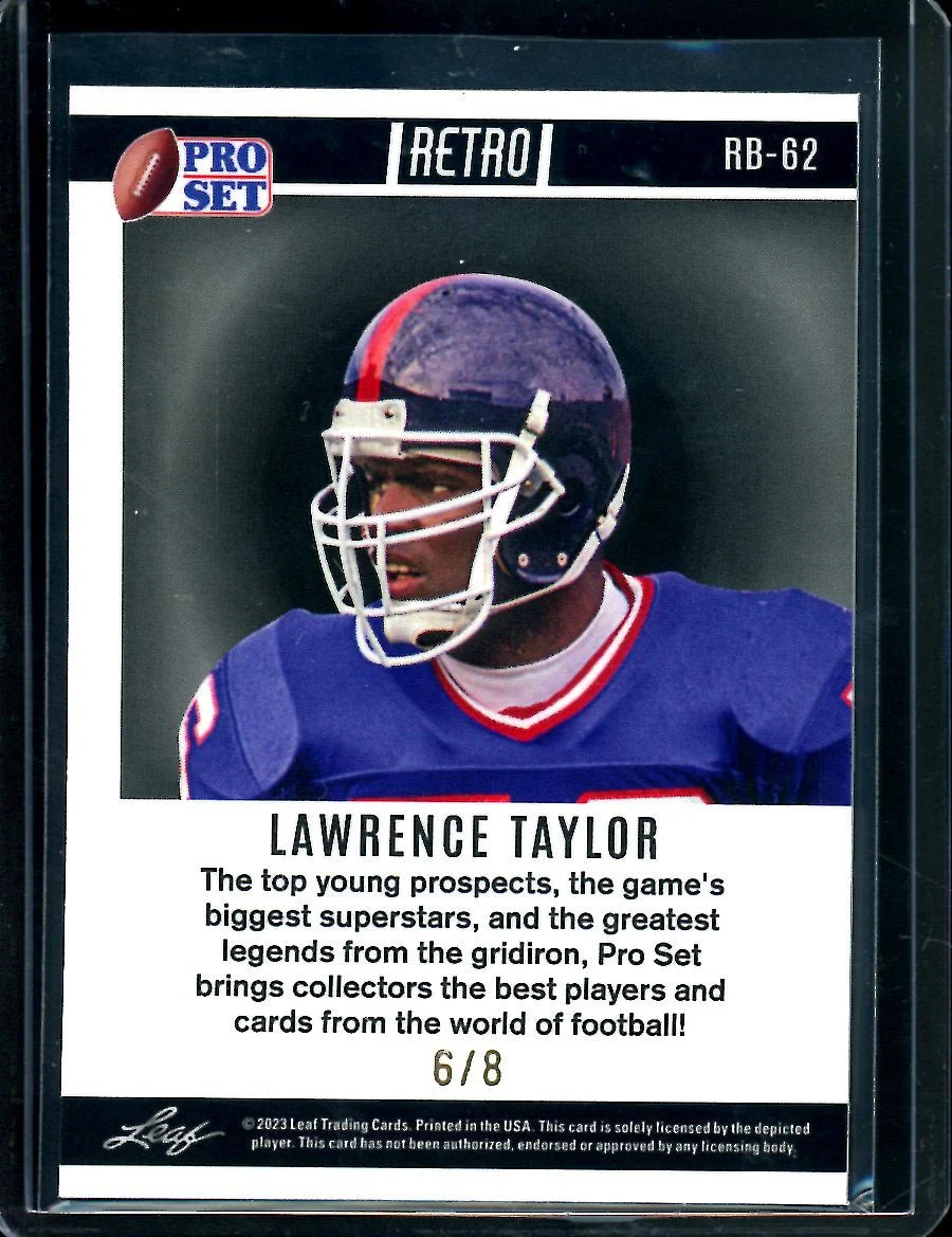 2023 Leaf Pro Set Metal Lawrence Taylor Ice /8 Giants - Image 2