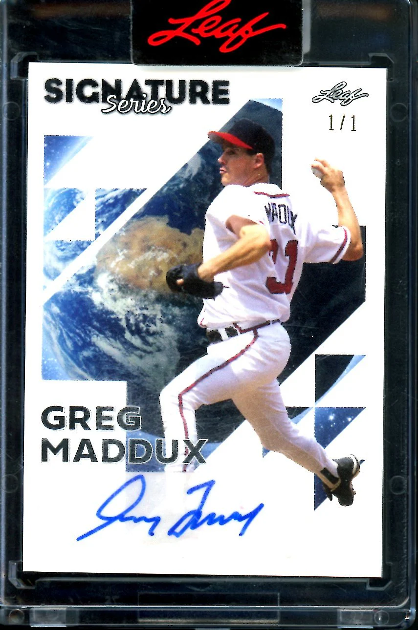 2023 Leaf Signature Series Greg Maddux Auto 1/1 Braves
