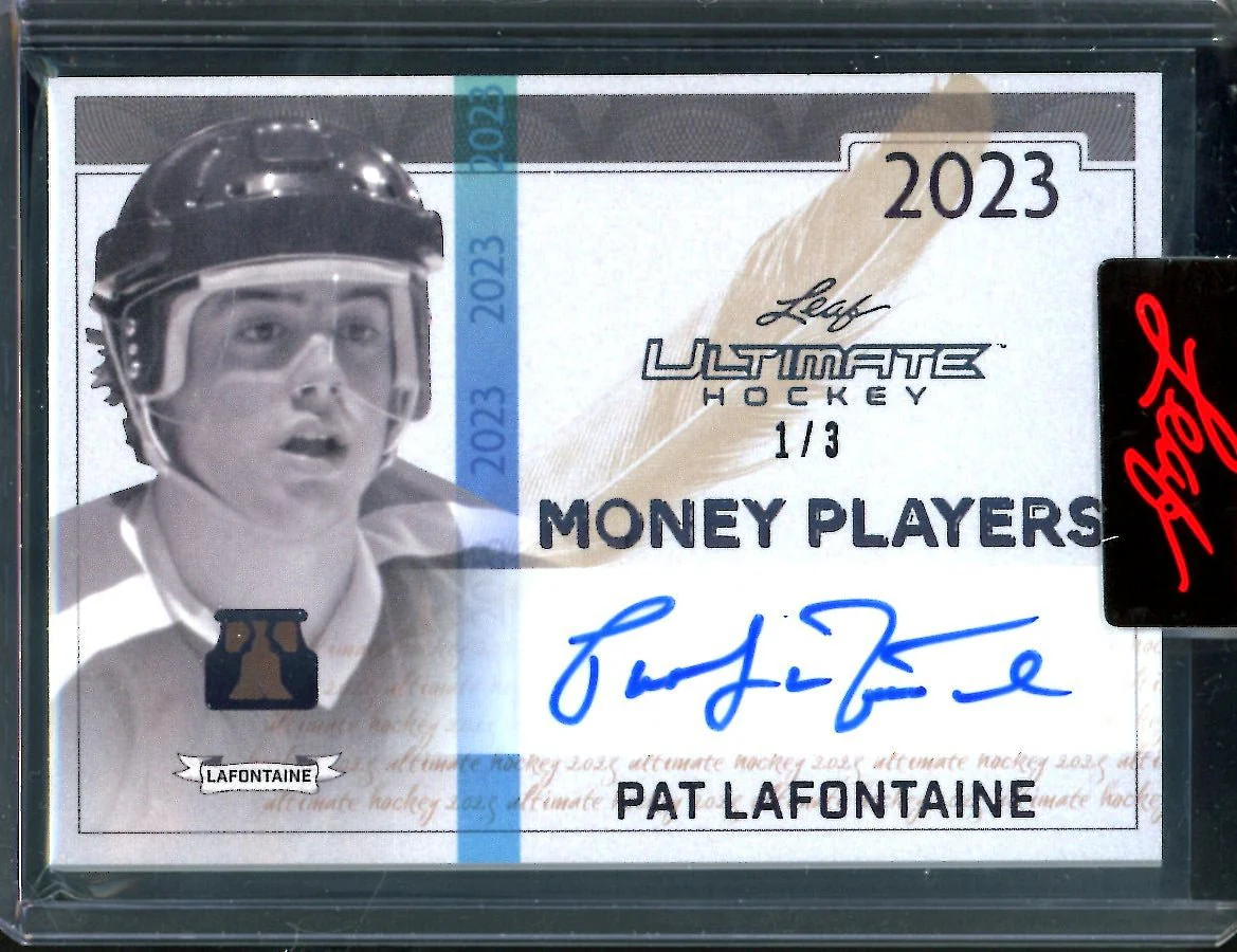 2023 Leaf Ultimate Hockey Pat Lafontaine Money Players Auto /3