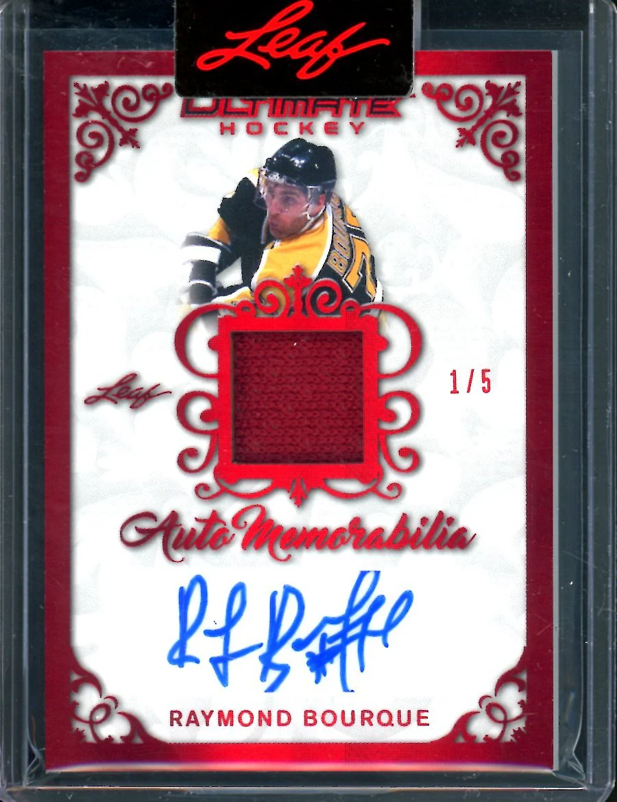 2023 Leaf Ultimate Hockey Raymond Bourque Patch Auto /5