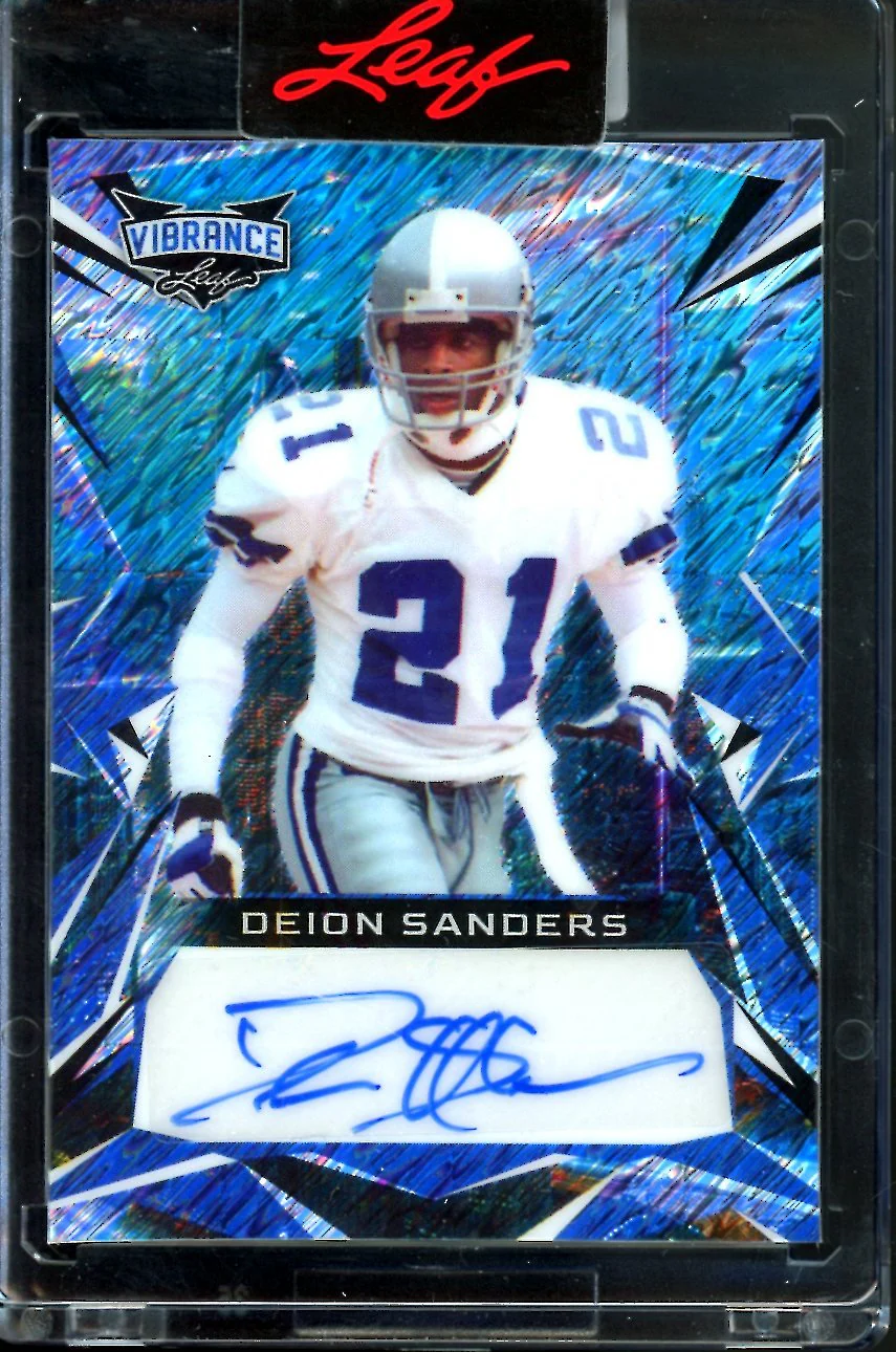 2023 Leaf Vibrance Deion Sanders Auto /12 Cowboys