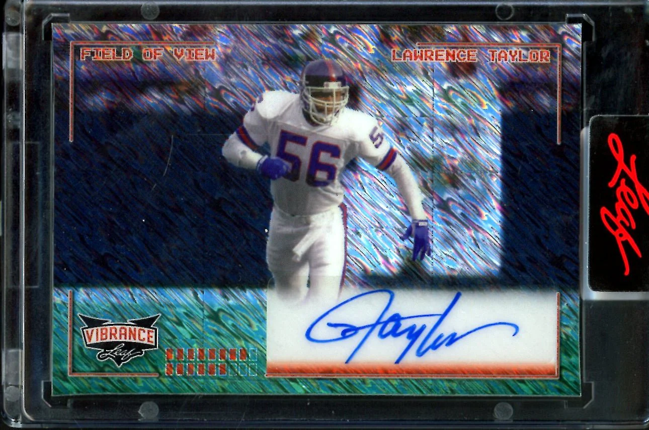 2023 Leaf Vibrance Lawrence Taylor Field of View Auto Orange Shimmer /2 Giants