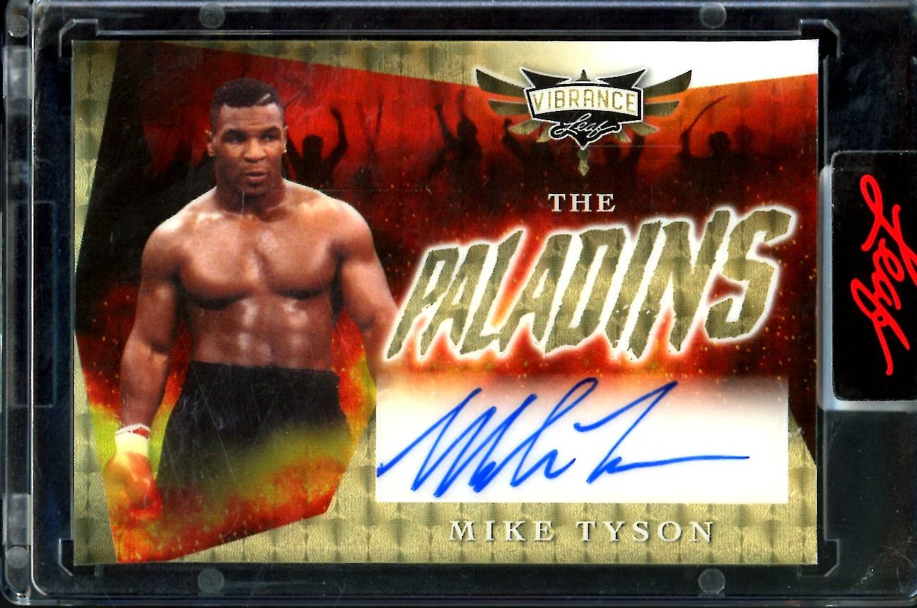 2023 Leaf Vibrance Mike Tyson The Paladins Auto Gold Vinyl 1/1