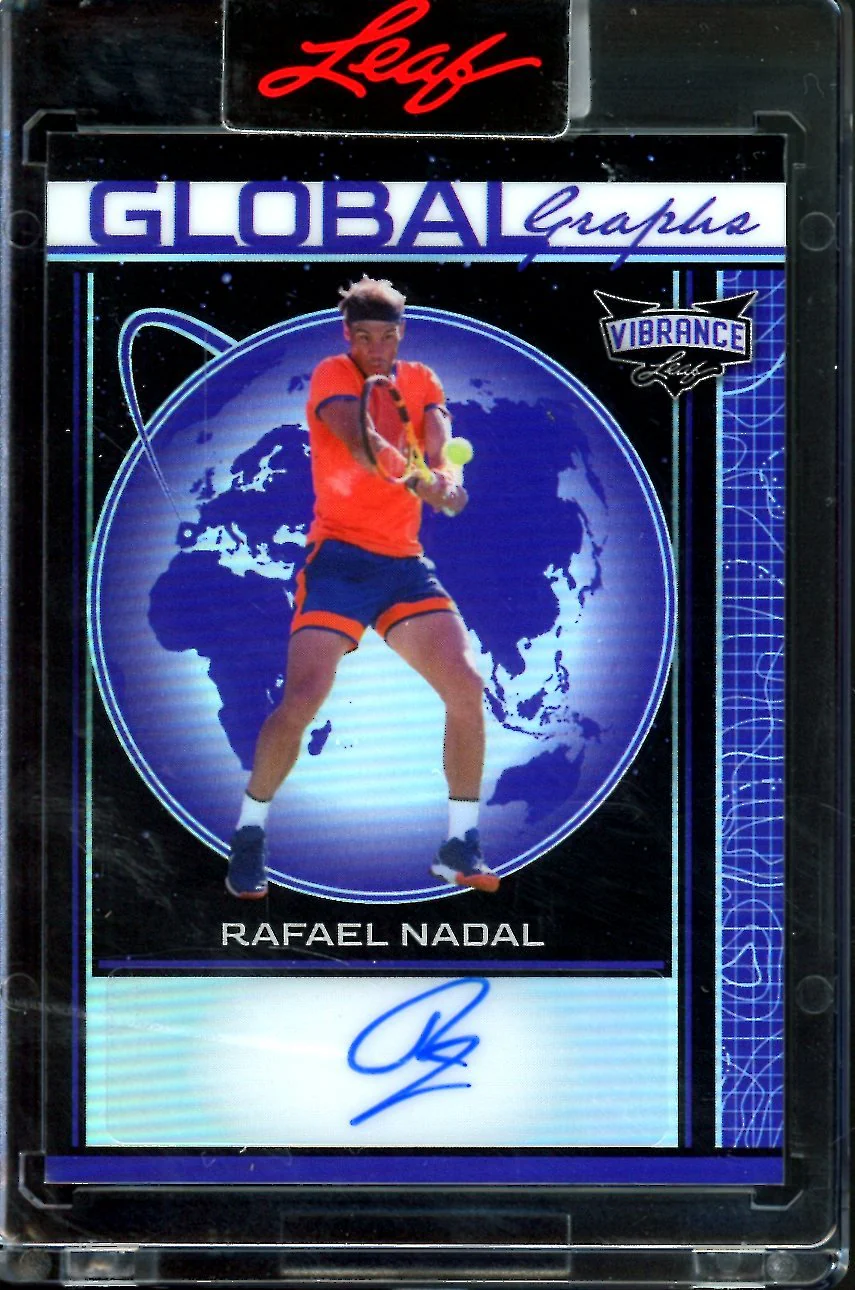 2023 Leaf Vibrance Rafael Nadal Global Graphs Auto Purple /5