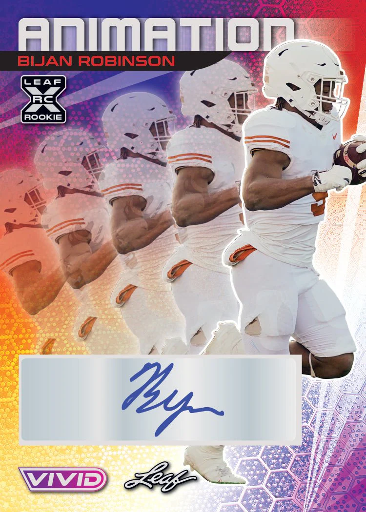 2023 Leaf Vivid Football Hobby Box - Image 3