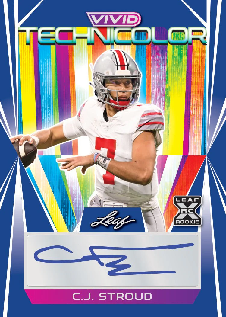 2023 Leaf Vivid Football Hobby Box - Image 7