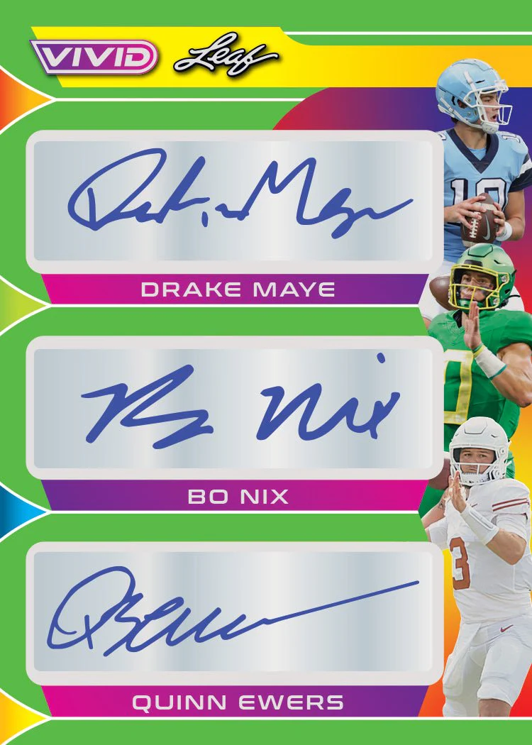 2023 Leaf Vivid Football Hobby Box - Image 8