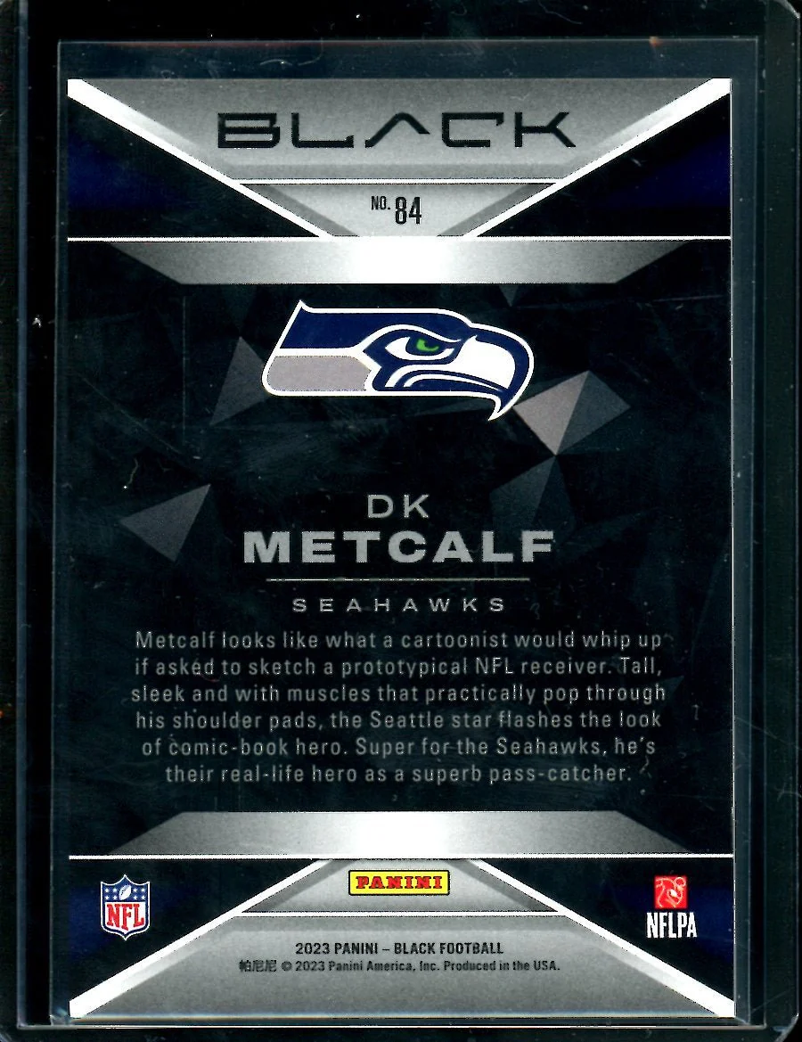 2023 Panini Black DK Metcalf /25 Seahawks - Image 2