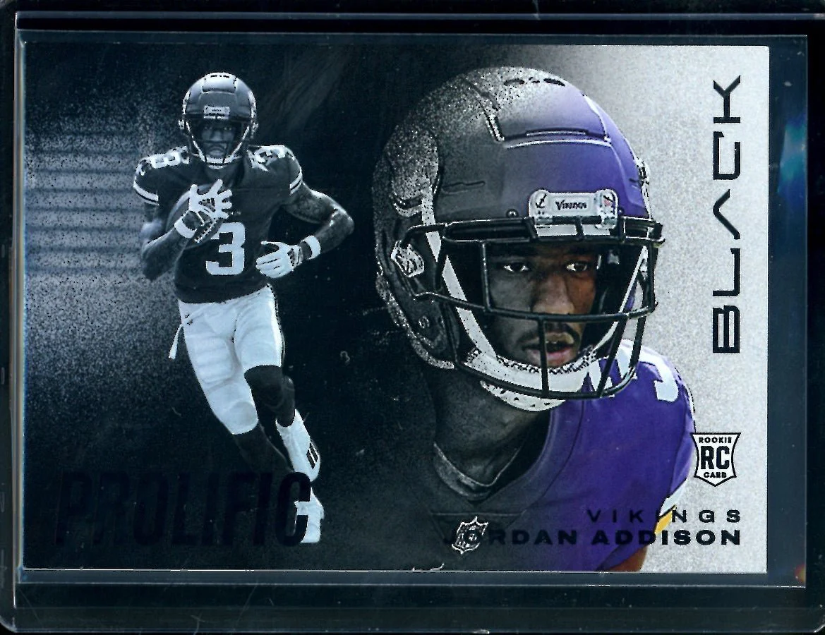 2023 Panini Black Jordan Addison Rookie Prolific SSP Vikings