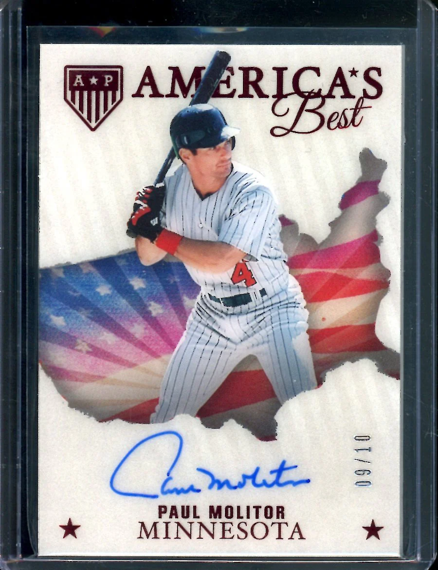 2023 Panini Chronicles Paul Molitor America's Best Auto /10 Twins