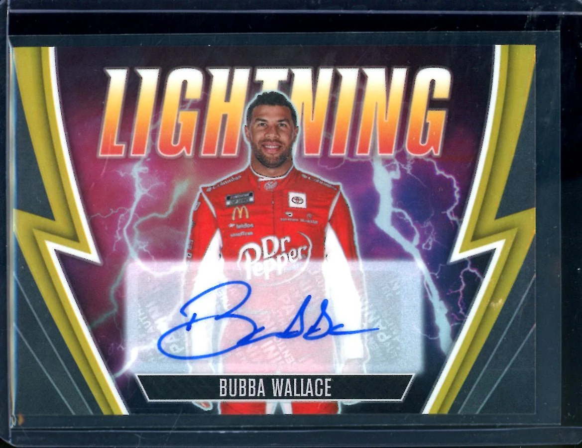 2023 Panini Chronicles Racing Prizm Bubba Wallace Auto Gold /10 NASCAR