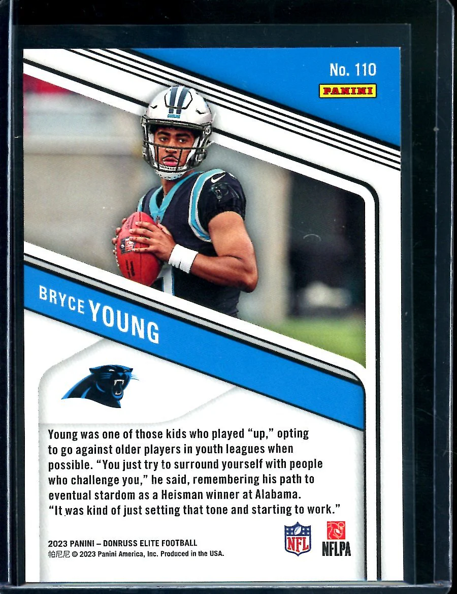 2023 Panini Elite Bryce Young Rookie Red /149 Panthers - Image 2