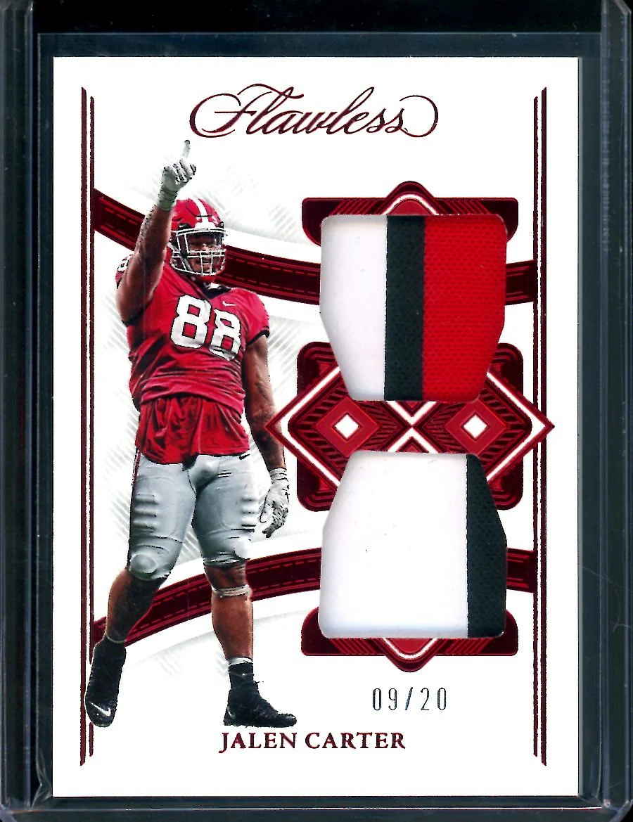 2023 Panini Flawless Collegiate Jalen Carter Rookie Patch /20 Georgia