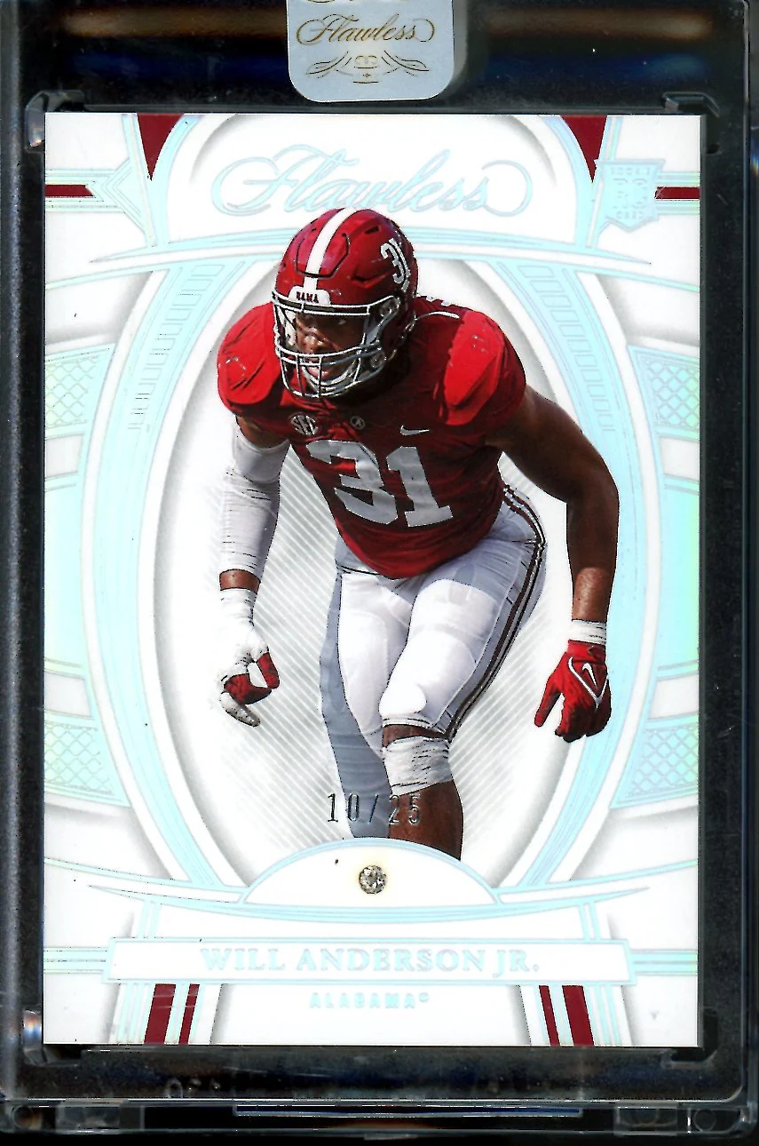 2023 Panini Flawless Collegiate Will Anderson Jr. Rookie Diamond /25 Alabama
