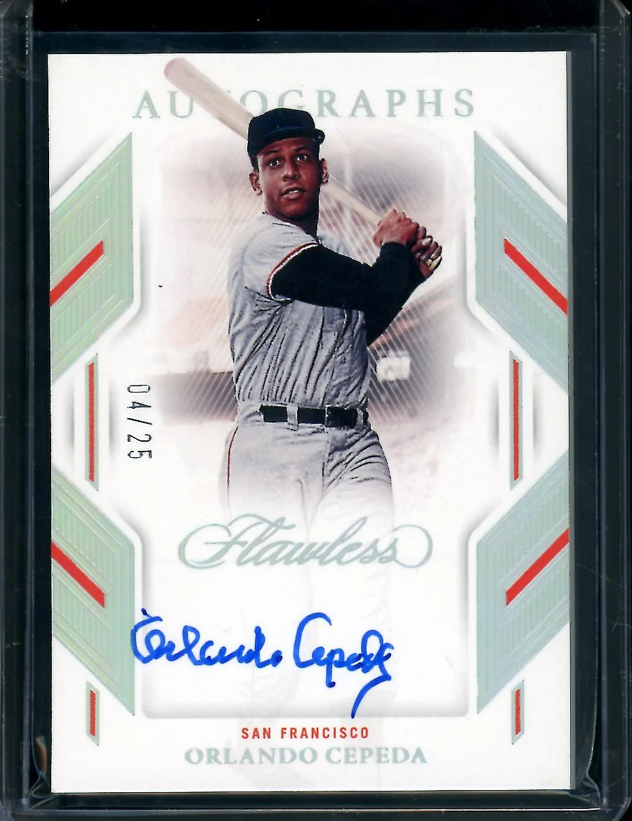 2023 Panini Flawless Orlando Cepeda Auto /25 Giants