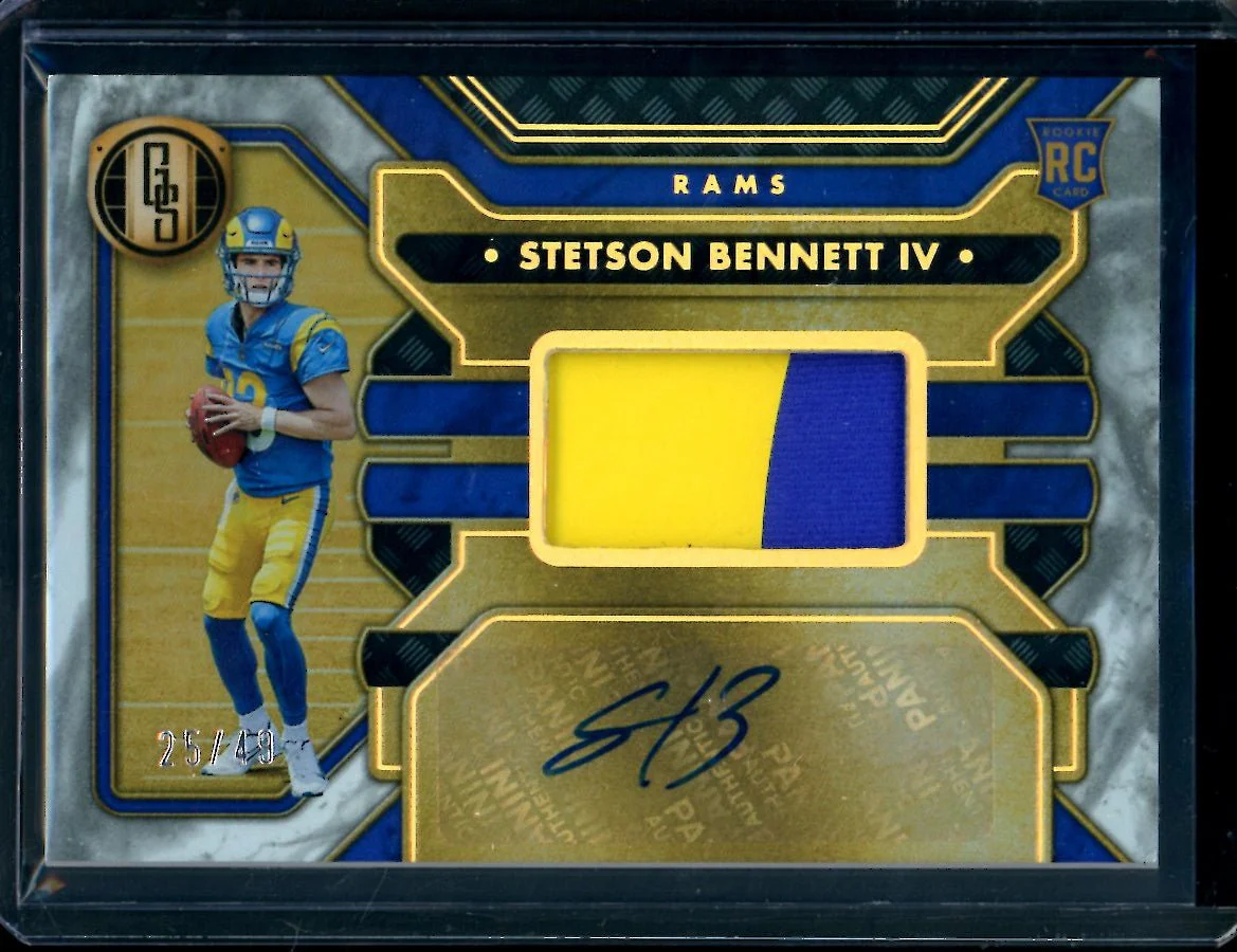 2023 Panini Gold Standard Stetson Bennett Rookie RPA /49 Rams