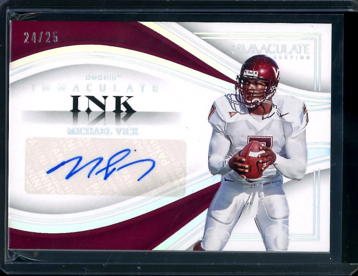 2023 Panini Immaculate Collegiate Michael Vick Immaculate Ink Auto /25 Virginia Tech