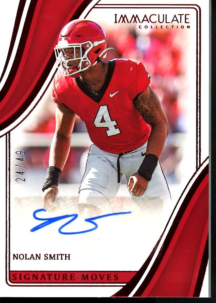2023 Panini Immaculate Collegiate Nolan Smith Auto /49 Georgia
