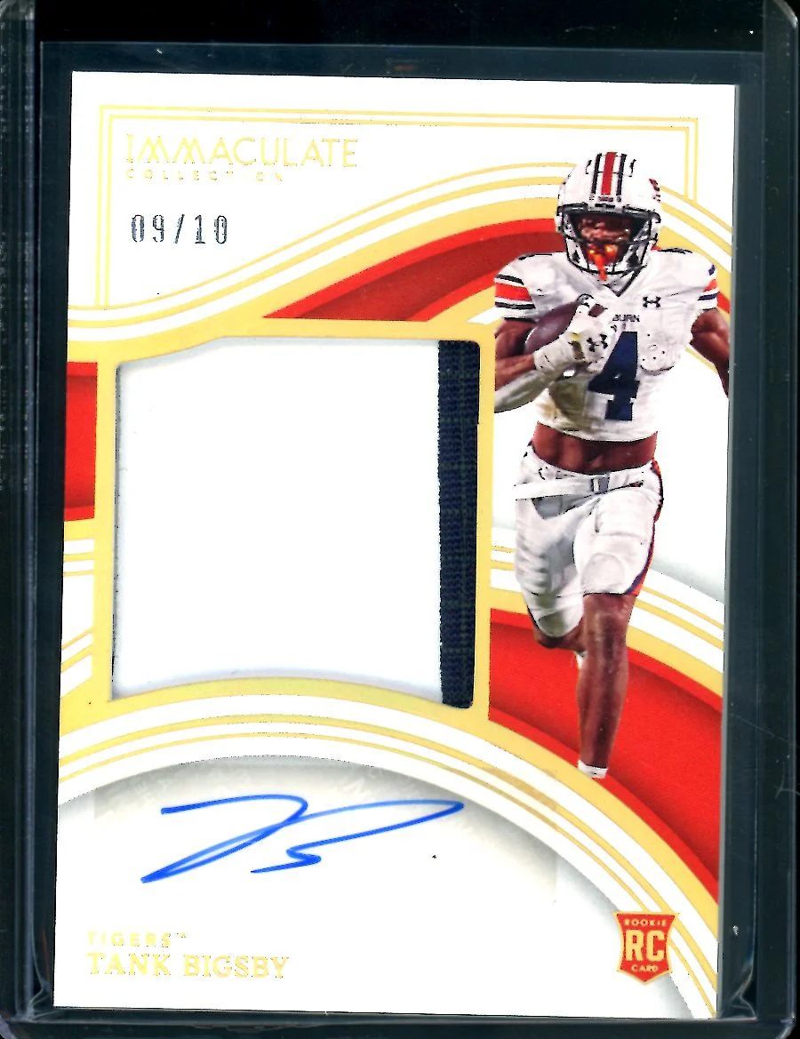 2023 Panini Immaculate Collegiate Tank Bigsby Rookie RPA Gold /10 Auburn