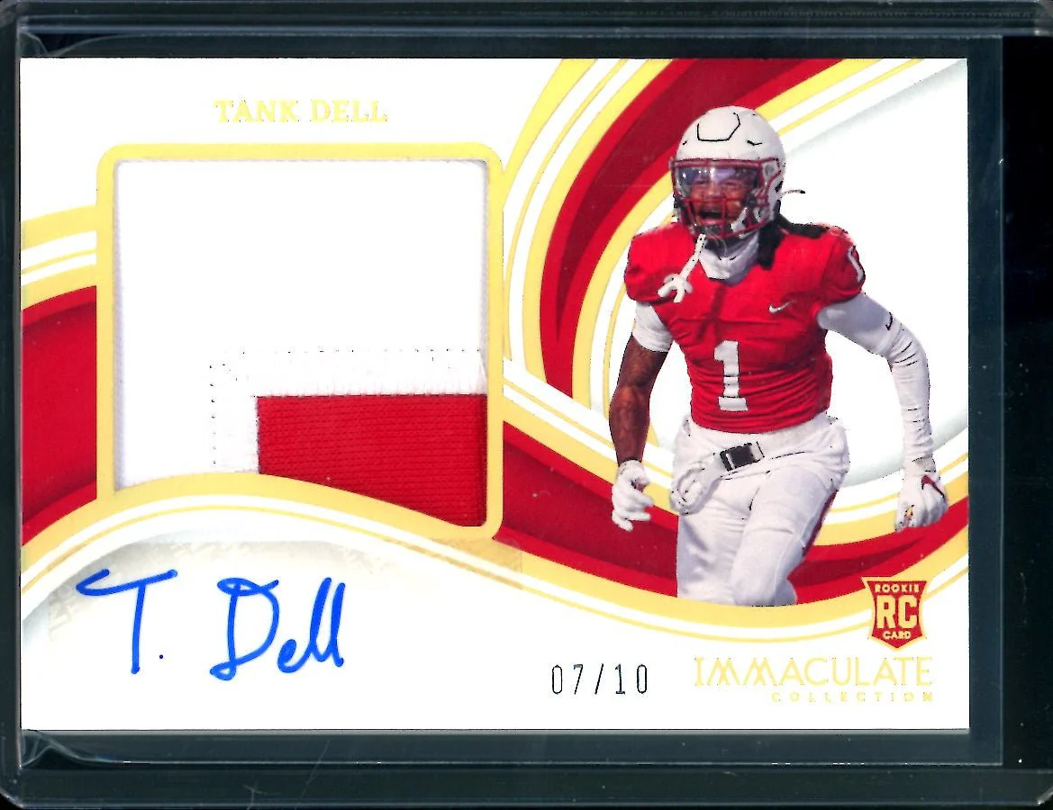 2023 Panini Immaculate Collegiate Tank Dell Rookie RPA Gold /10 Houston