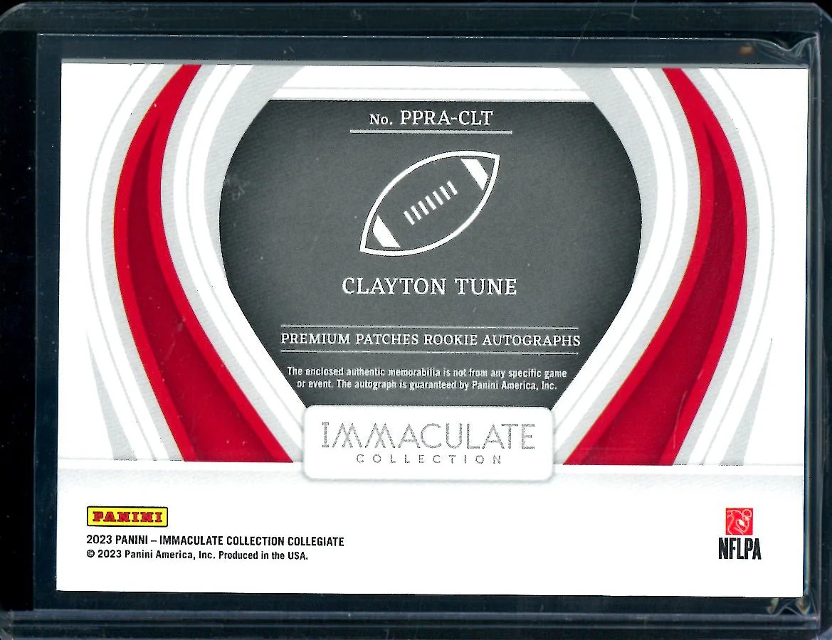 2023 Panini Immaculate Collgeiate Clayton Tune Rookie Rpa /99 Cardinals - Image 2