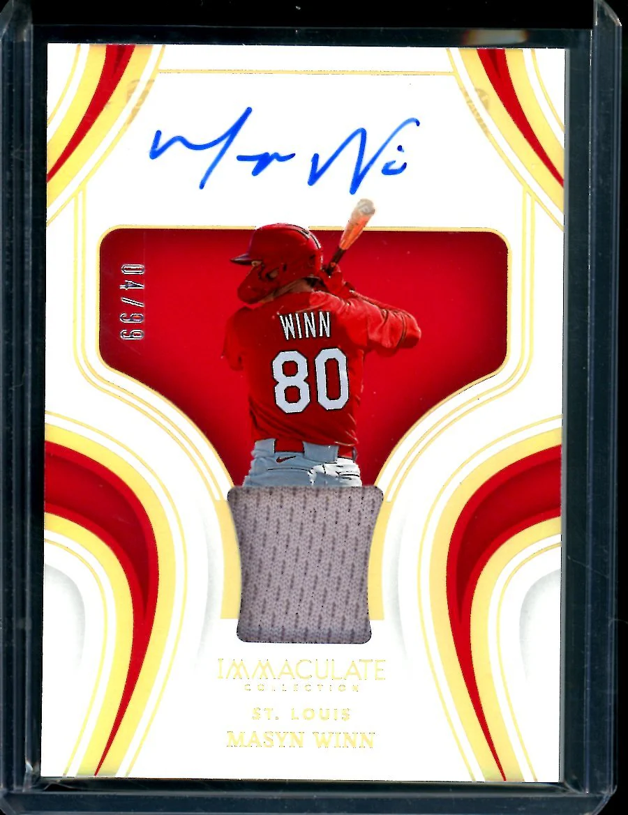 2023 Panini Immaculate Masyn Winn Patch Auto Gold /99 Cardinals