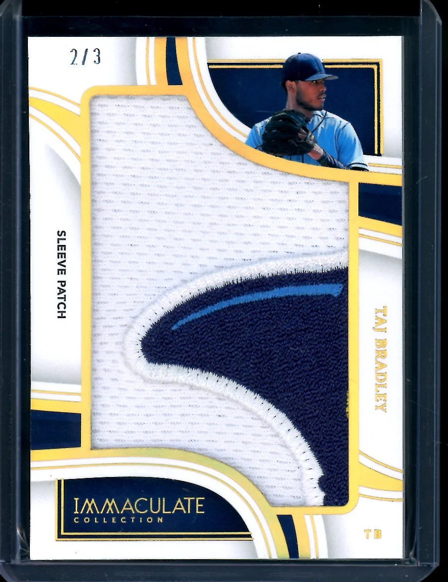 2023 Panini Immaculate Taj Bradley Sleeve Patch /3 Rays