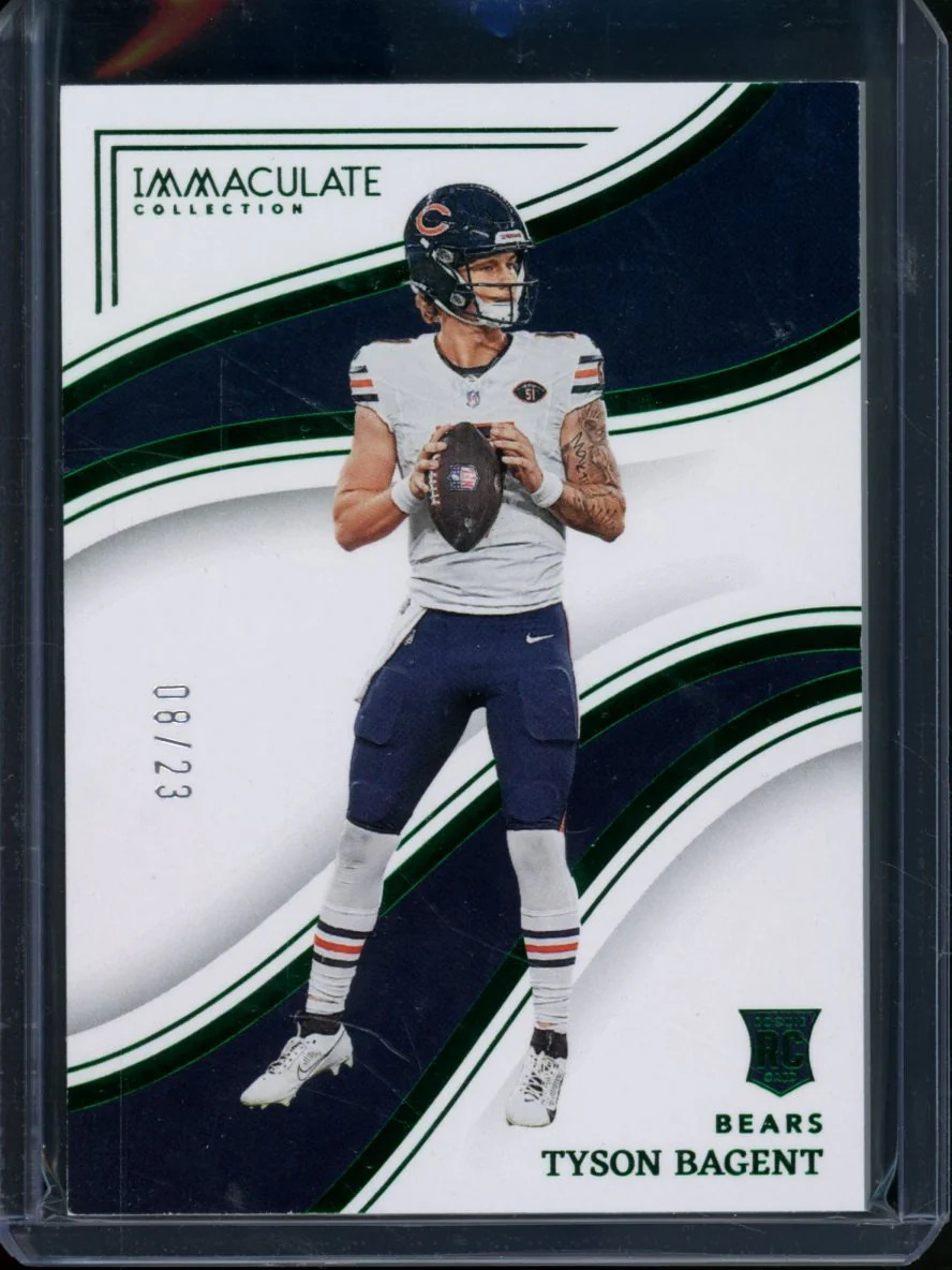 2023 Panini Immaculate Tyson Bagent Rookie Green /23 Bears