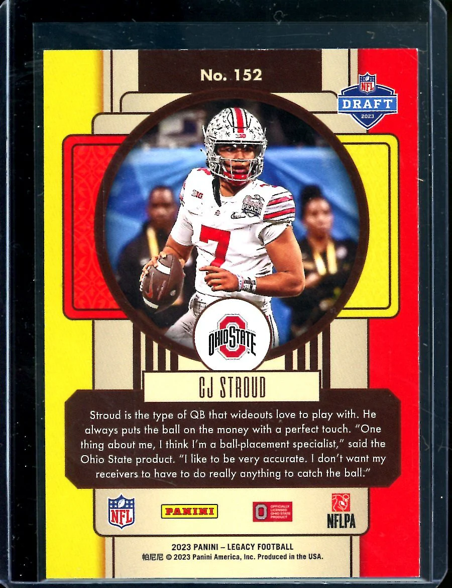 2023 Panini Legacy CJ Stroud Rookie Blue /25 Texans - Image 2