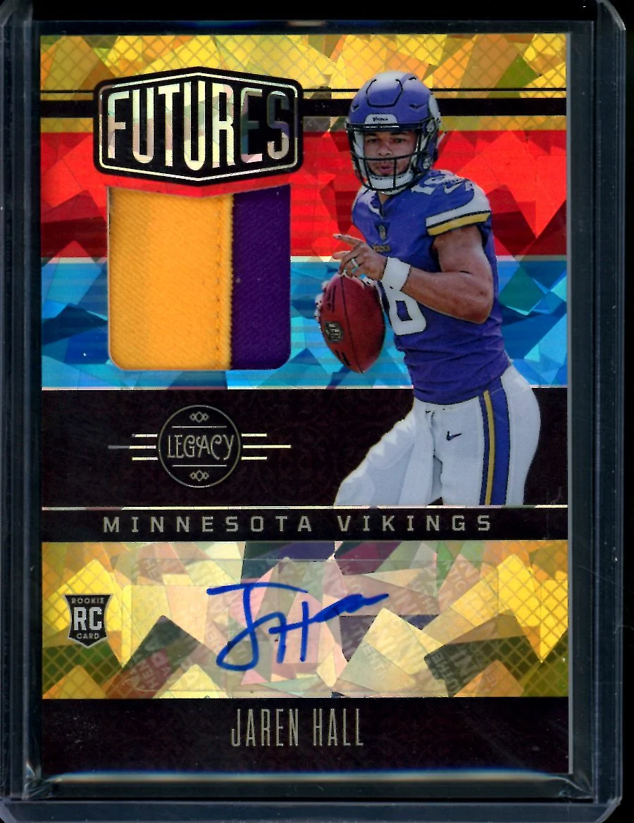 2023 Panini Legacy Jaren Hall Rookie RPA Gold /10 Vikings
