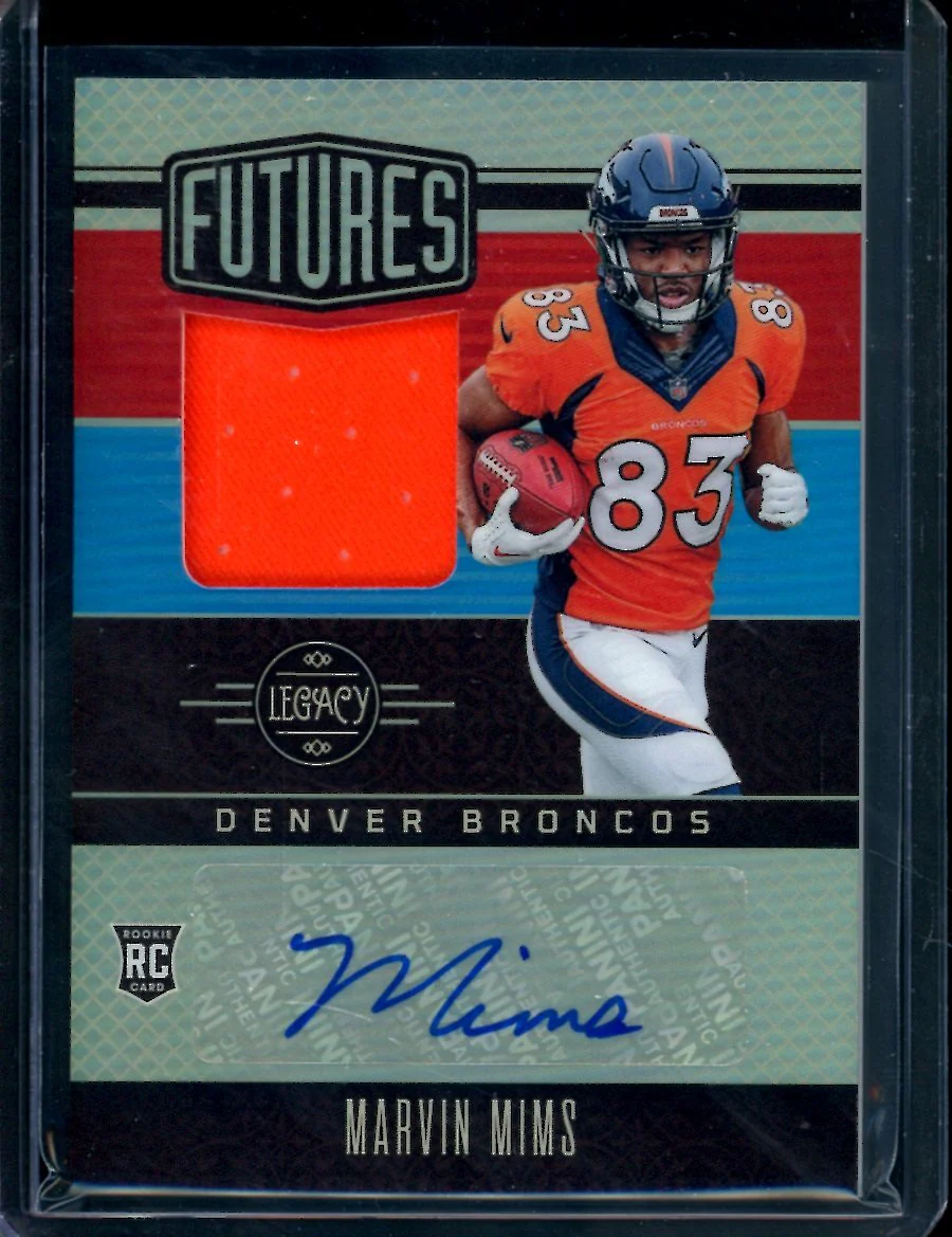 2023 Panini Legacy Marvin Mims Rookie RPA /249 Broncos