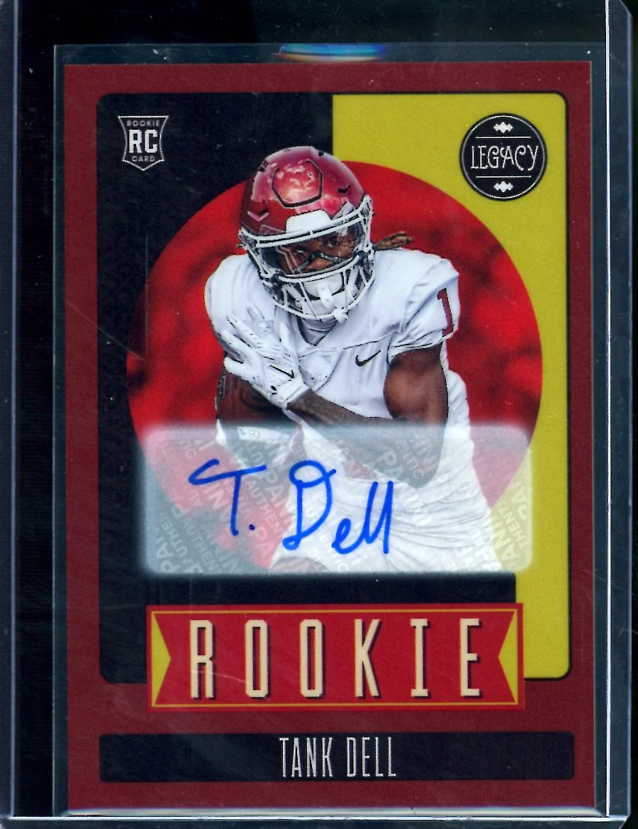 2023 Panini Legacy Tank Dell Rookie Auto Red /50 Texans