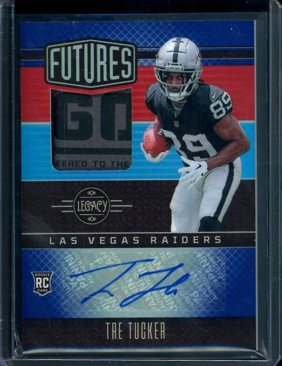 2023 Panini Legacy Tre Tucker Rookie RPA Blue /25 Raiders