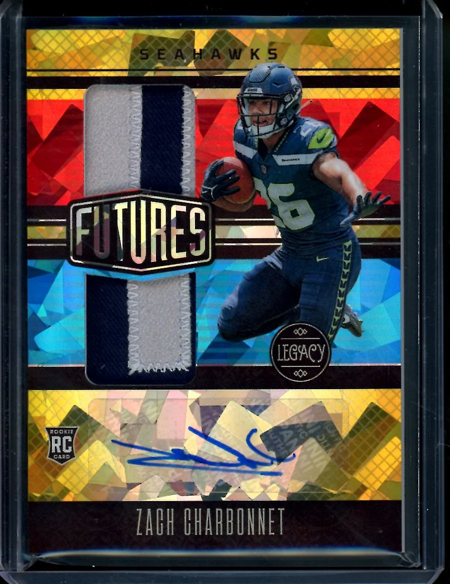 2023 Panini Legacy Zach Charbonnet Rookie RPA Gold /10 Seahawks