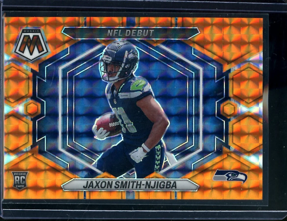 2023 Panini Mosaic Jaxon Smith-Njigba Rookie NFL Debut Orange /199 Seahawks