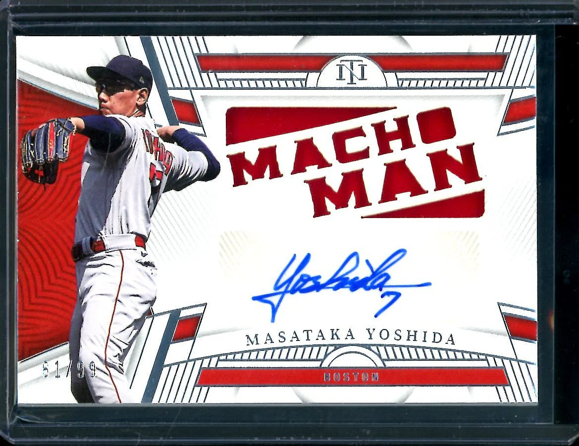 2023 Panini National Treasures Masataka Yoshida "Macho Man" Patch Auto /99 Red Sox