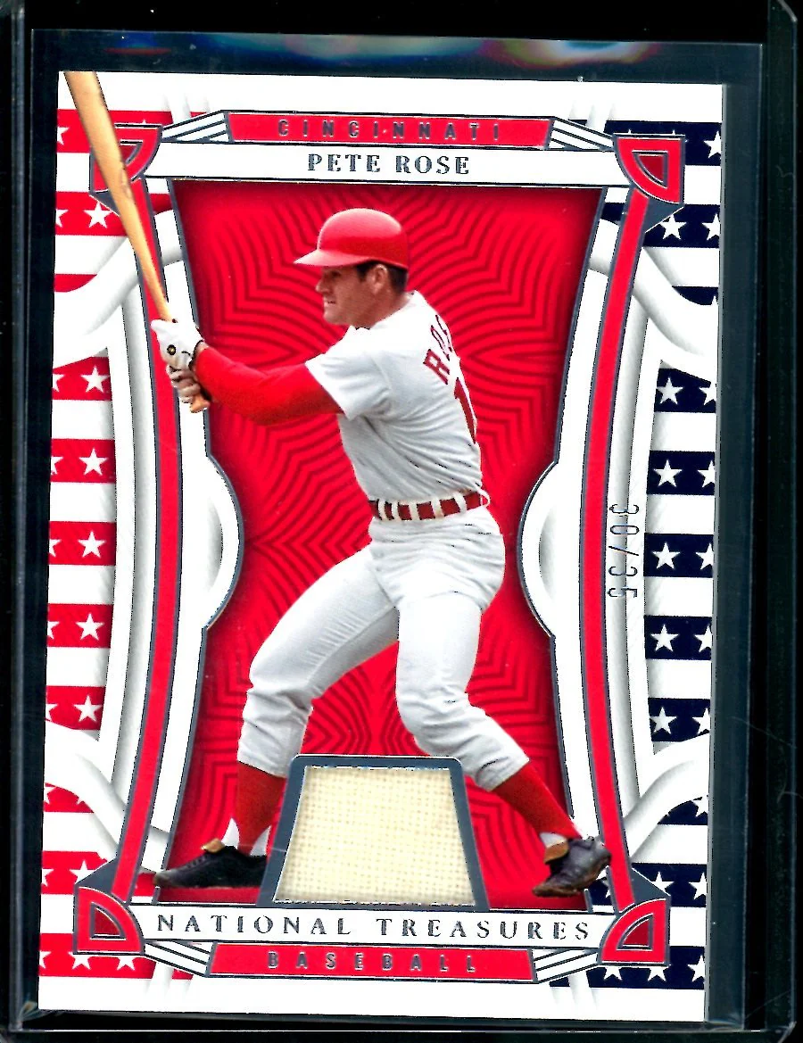 2023 Panini National Treasures Pete Rose Patch /35 Reds
