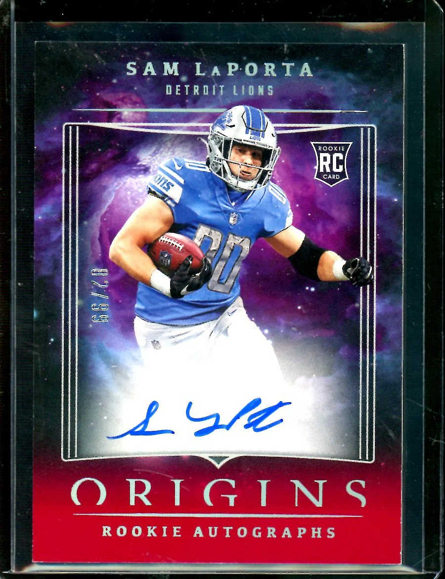 2023 Panini Origins Sam LaPorta Rookie Autograph /99 Lions