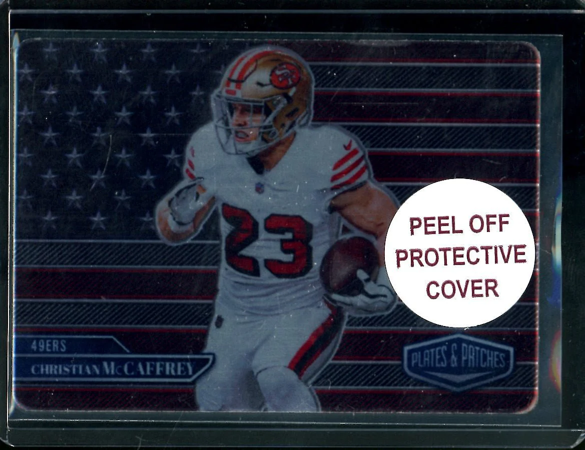 2023 Panini Plates & Patches Christian McCaffrey American Metal SSP 49ers