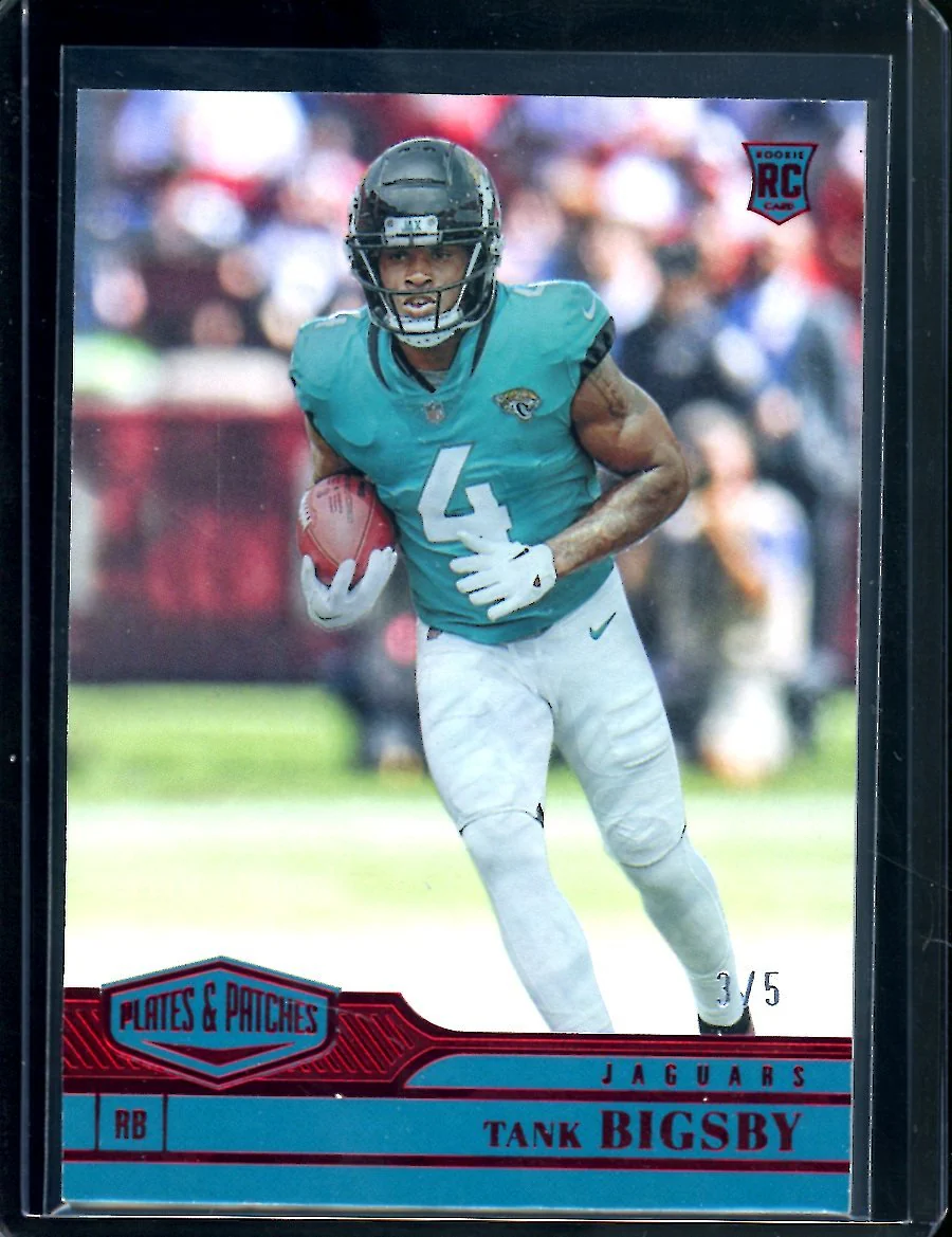 2023 Panini Plates & Patches Tank Bigsby Rookie Red /5 Jaguars