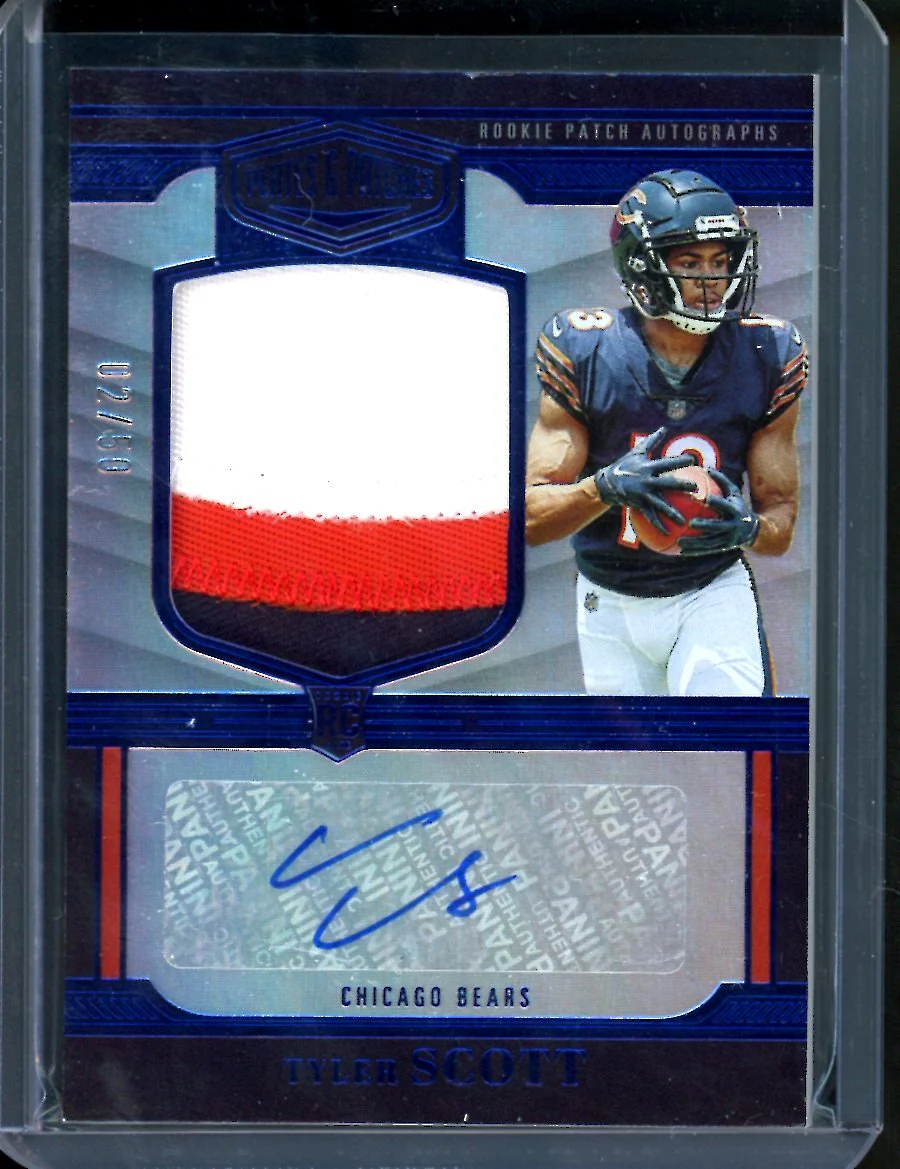 2023 Panini Plates & Patches Tyler Scott Rookie RPA /50 Bears