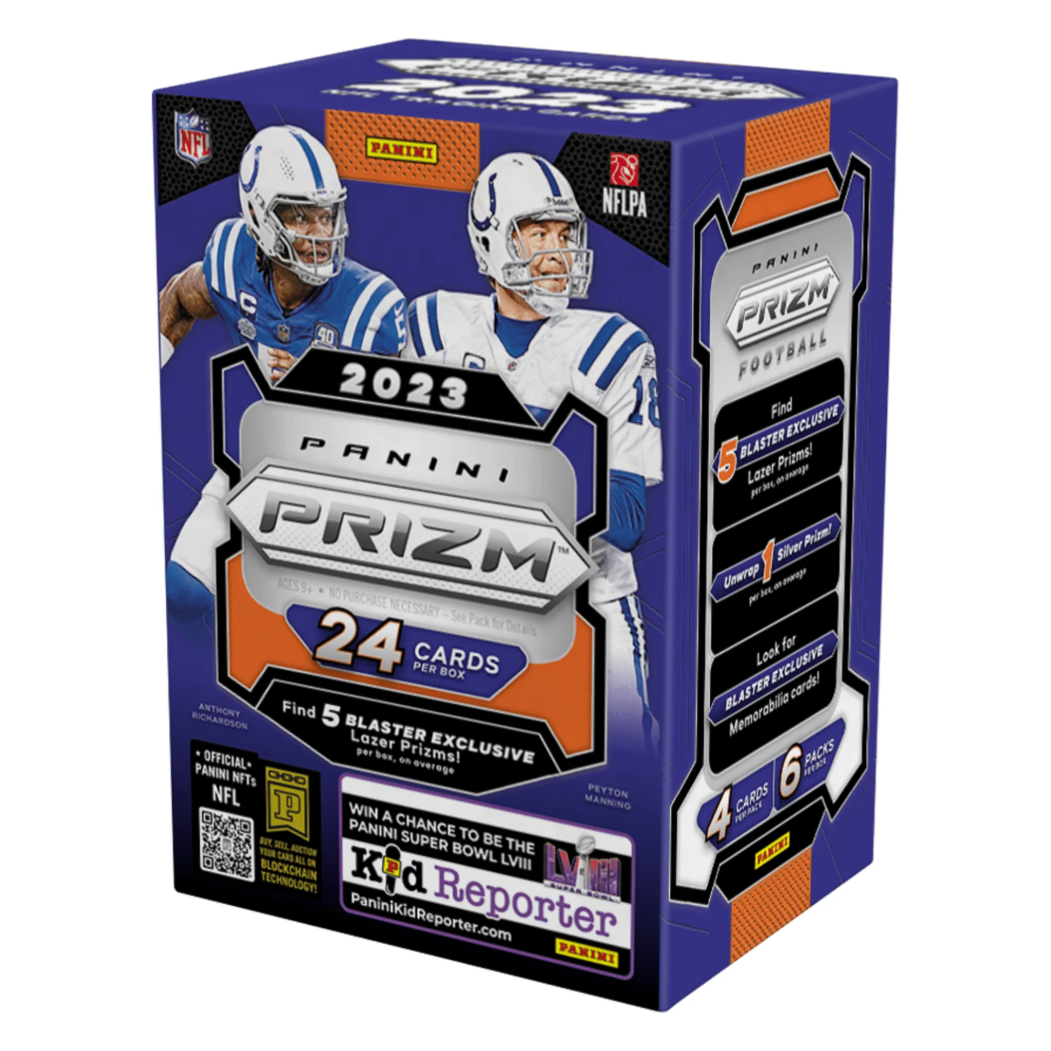 2023 Panini Prizm Football Lazer Prizms Blaster Box - Image 2